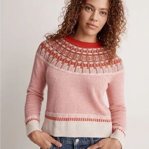 Madewell Fair Isle Mayer Pullover Sweater